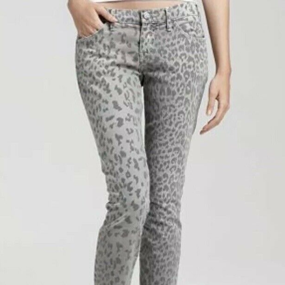 Current/ Elliot Grey Leopard Jeans, Size 26